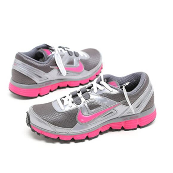 Nike Dual Fusion ST 2 Shoes Womens Size 8.5 Metallic Gray Pink Low Top Athletic - Picture 3 of 9